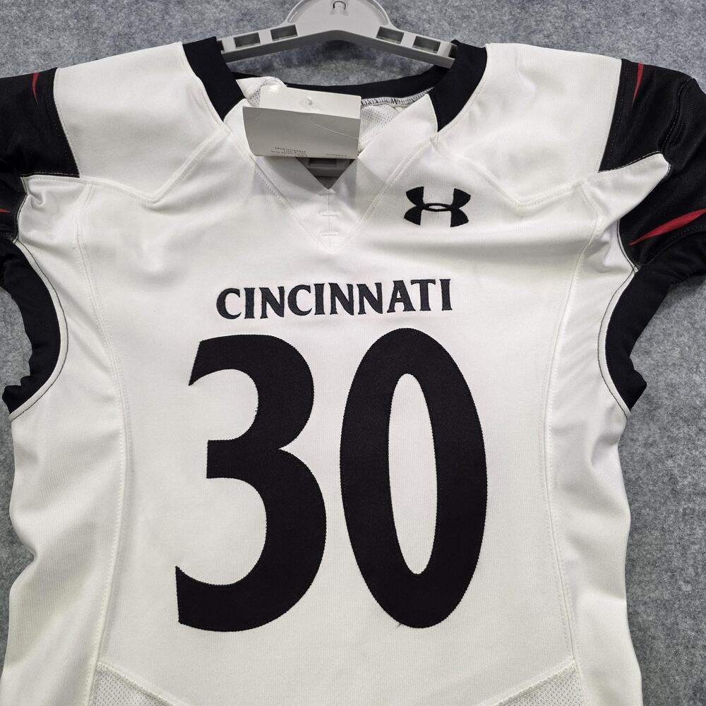 Cincinnati Bearcats Jersey Mens Large White NCAA Football Under Armour Authentic - Picture 4 of 13